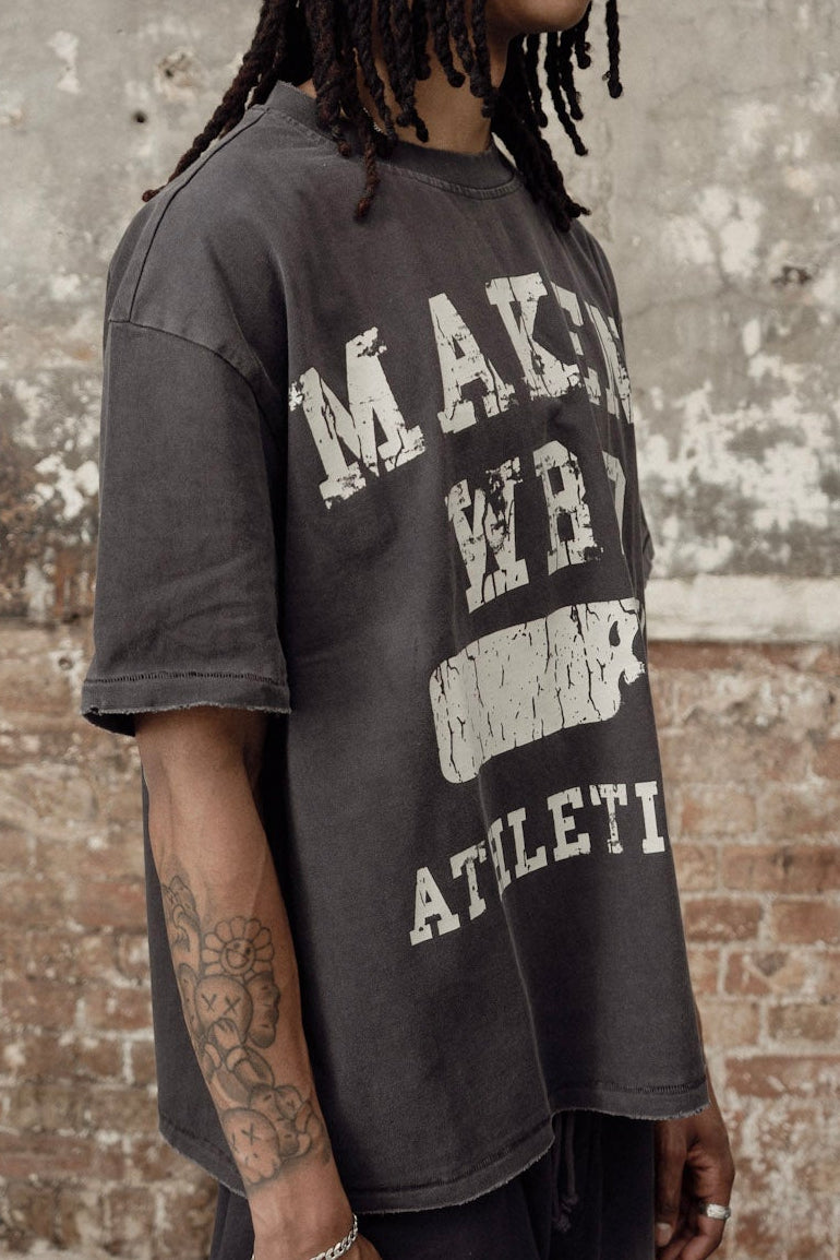 athletic department tee - washed plum