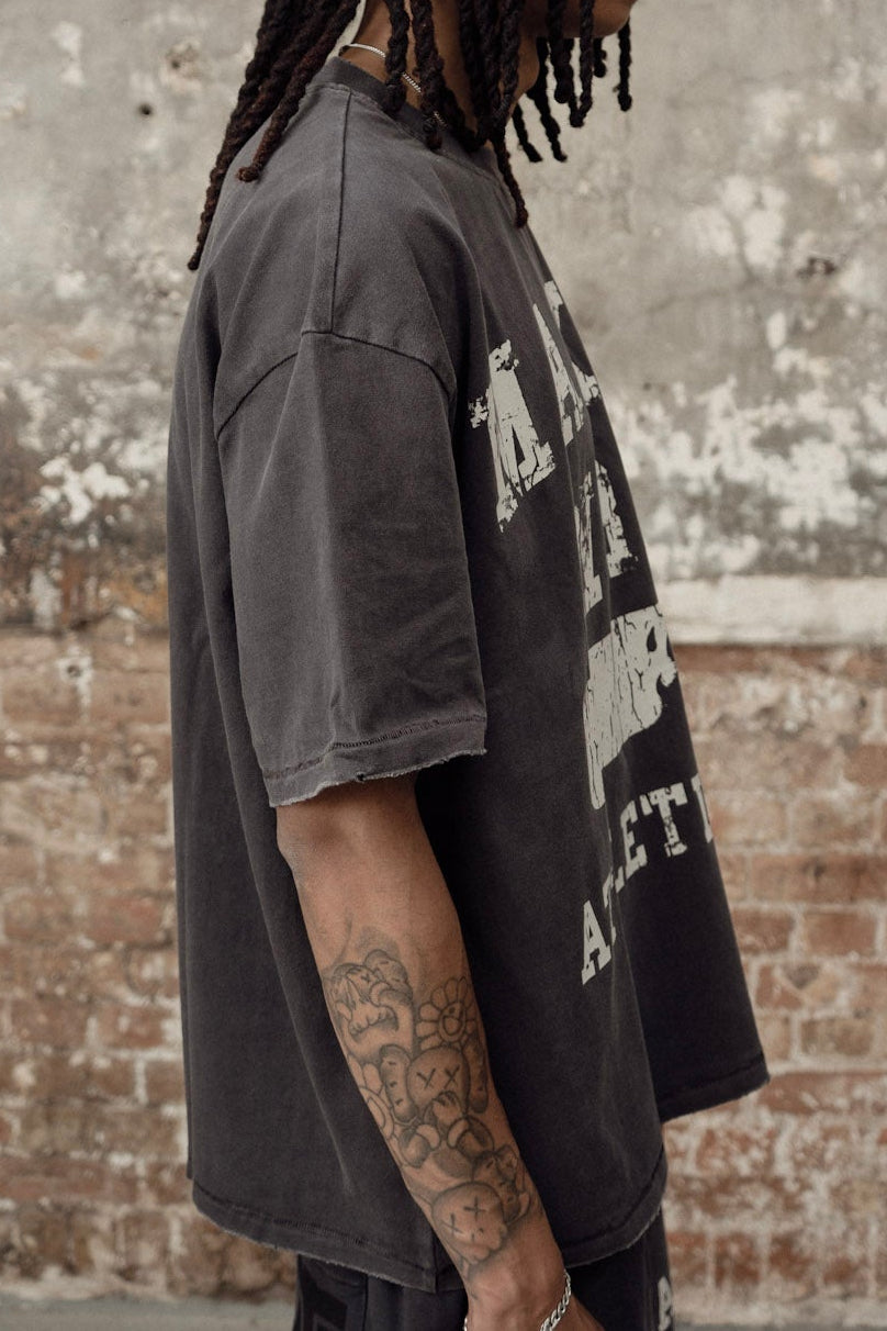 athletic department tee - washed plum