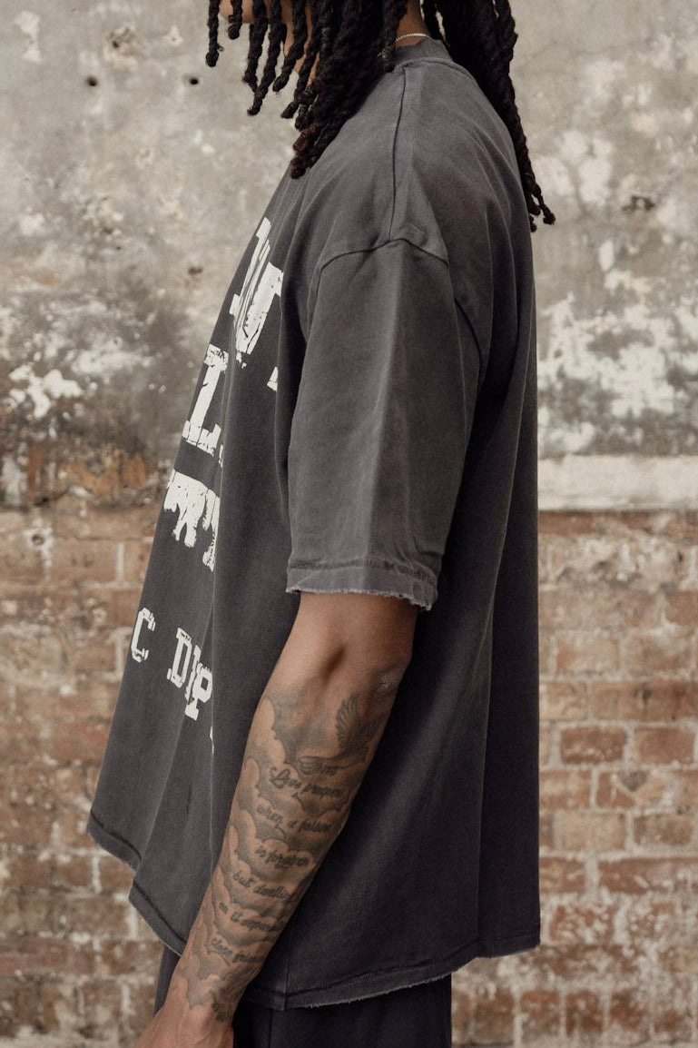 athletic department tee - washed plum