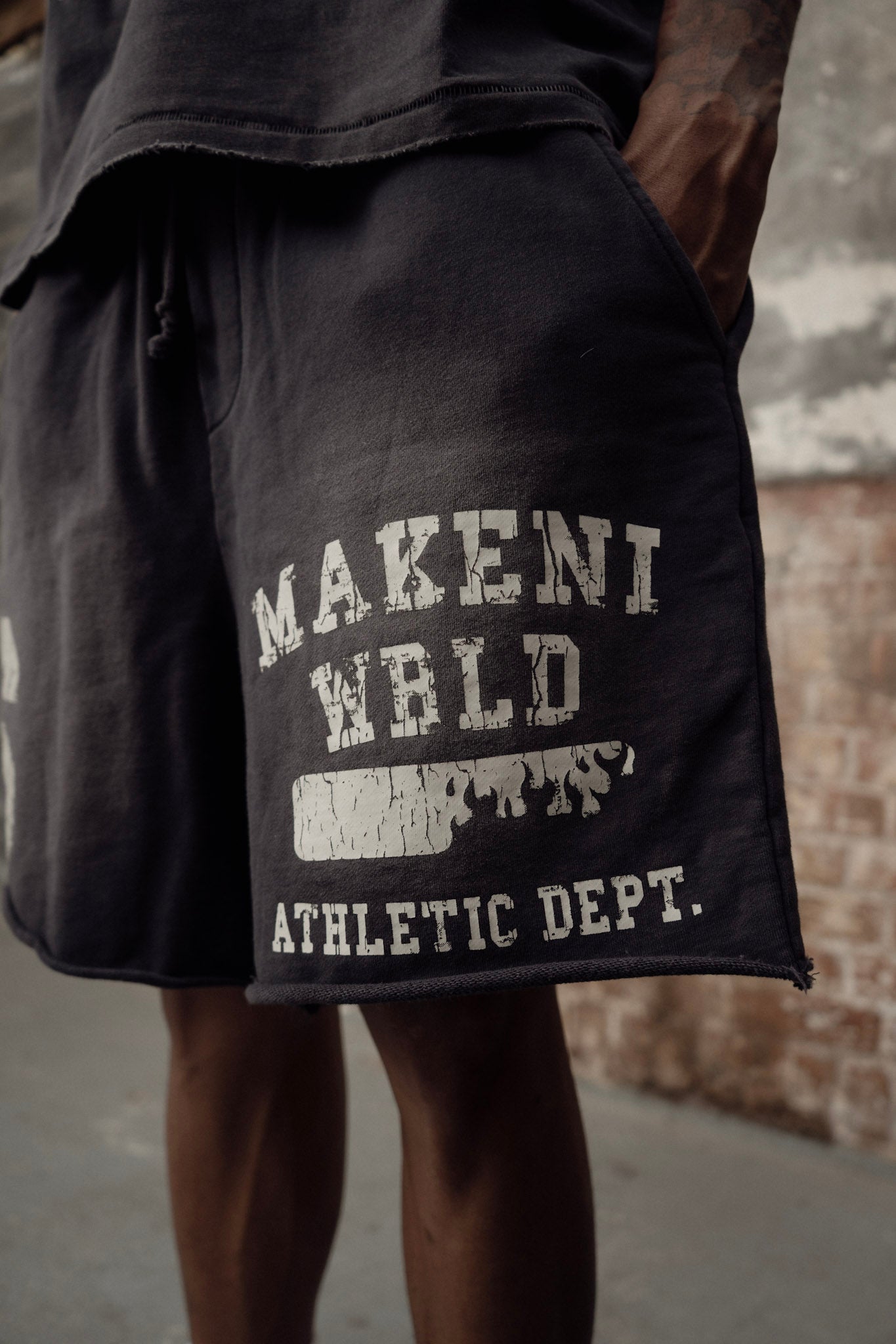 athletic department shorts - washed plum
