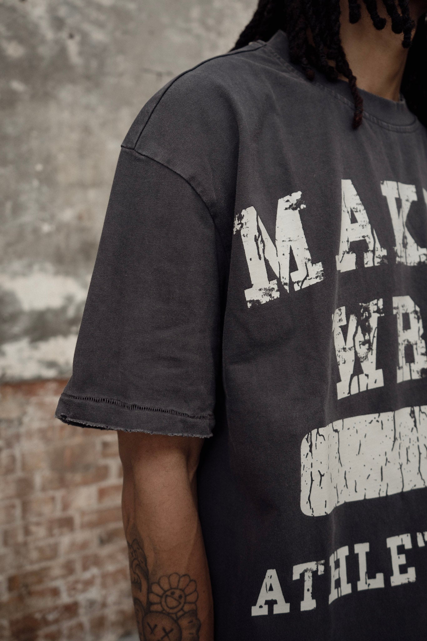 athletic department tee - washed plum