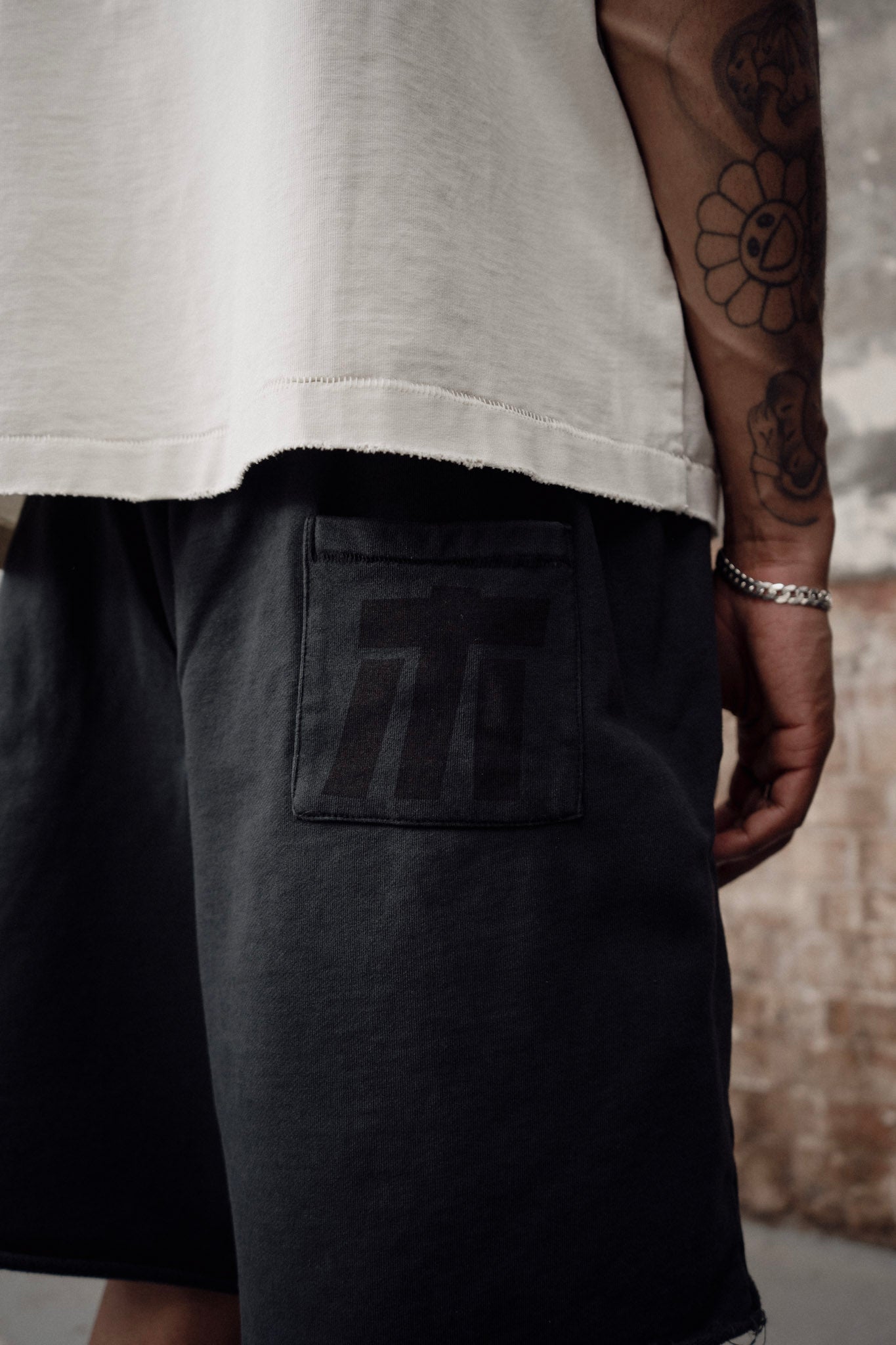 athletic department shorts - washed indigo