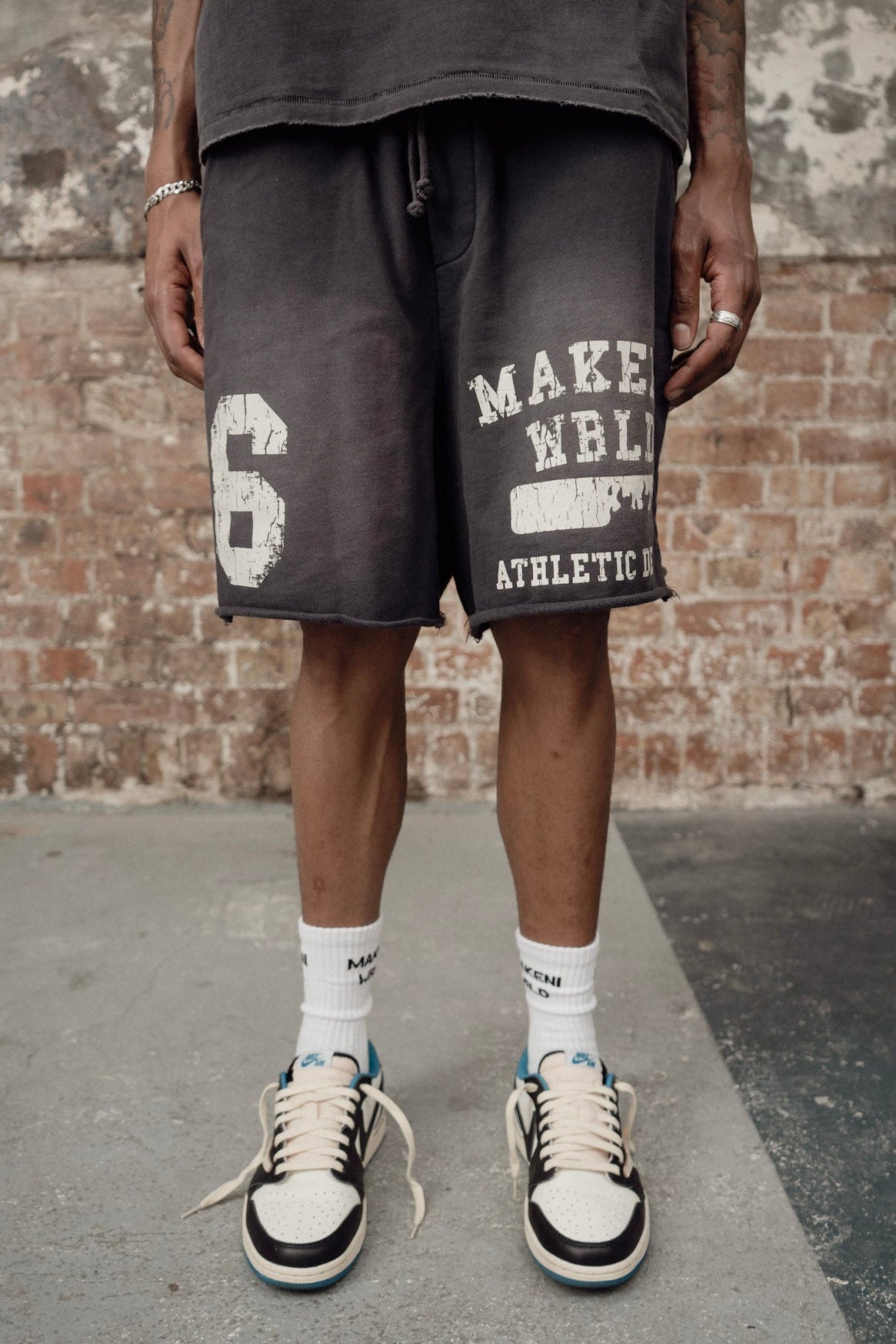 athletic department shorts - washed plum