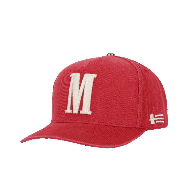 vintage washed m logo baseball cap