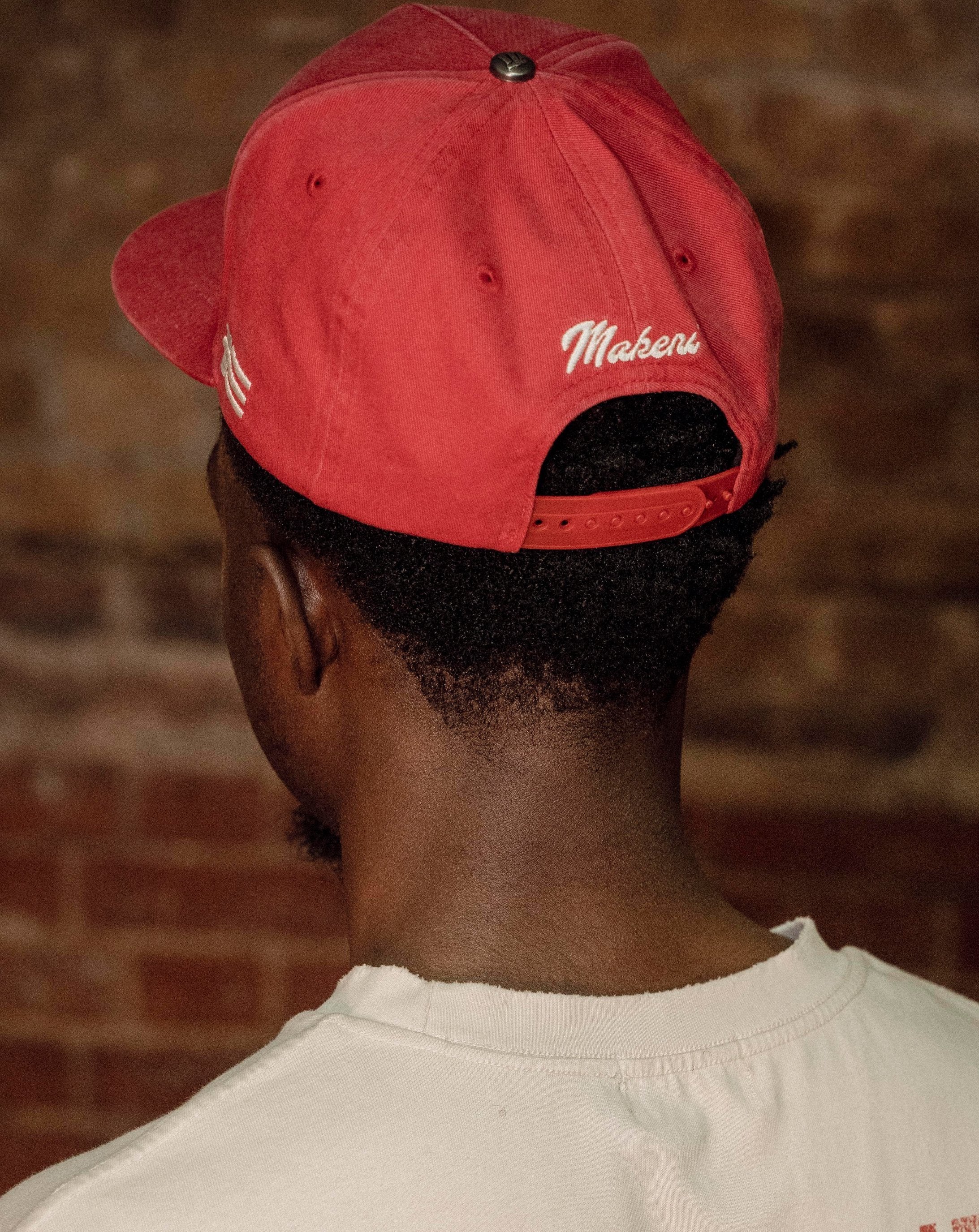 vintage washed m logo baseball cap