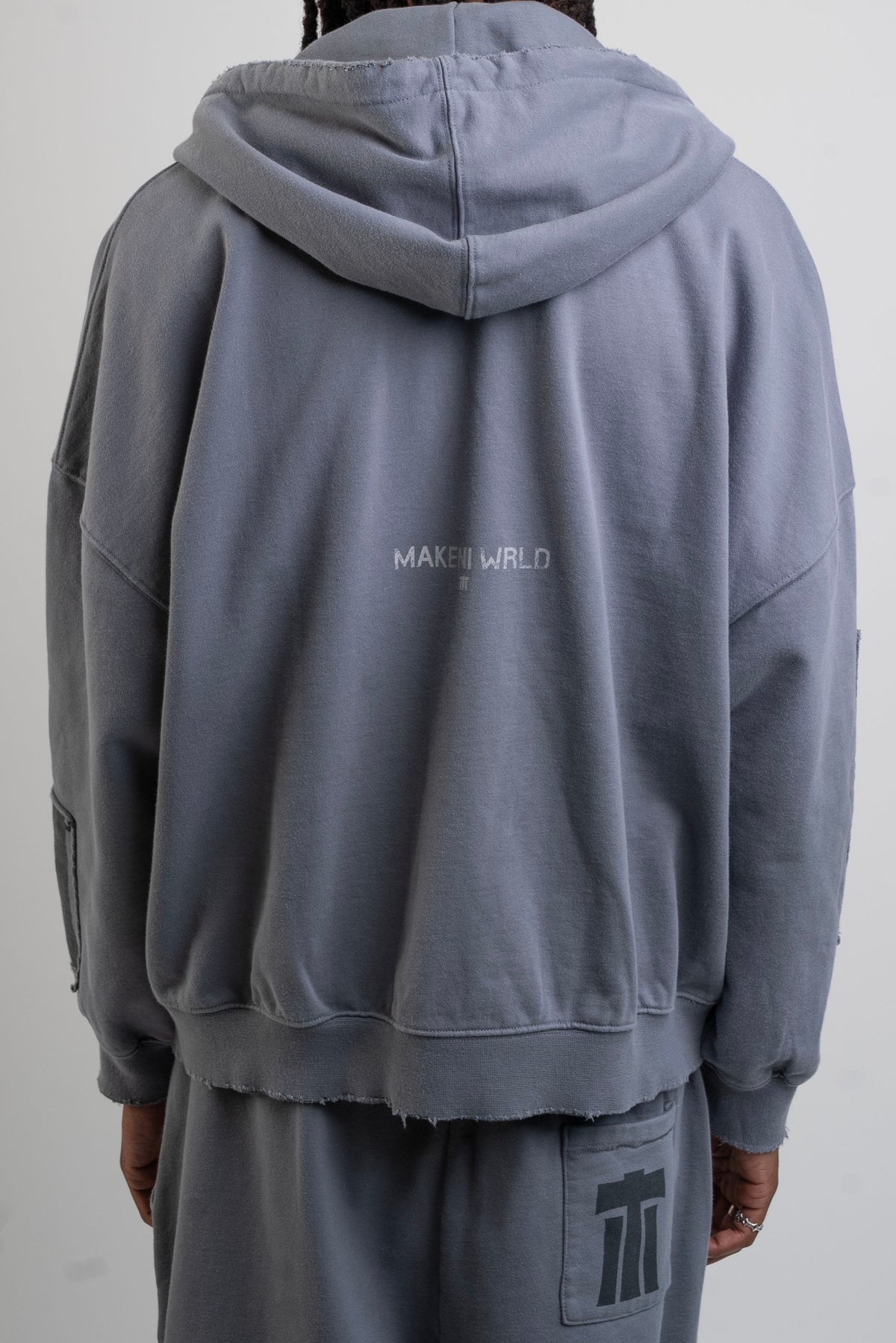 athletic department patchwork zip up